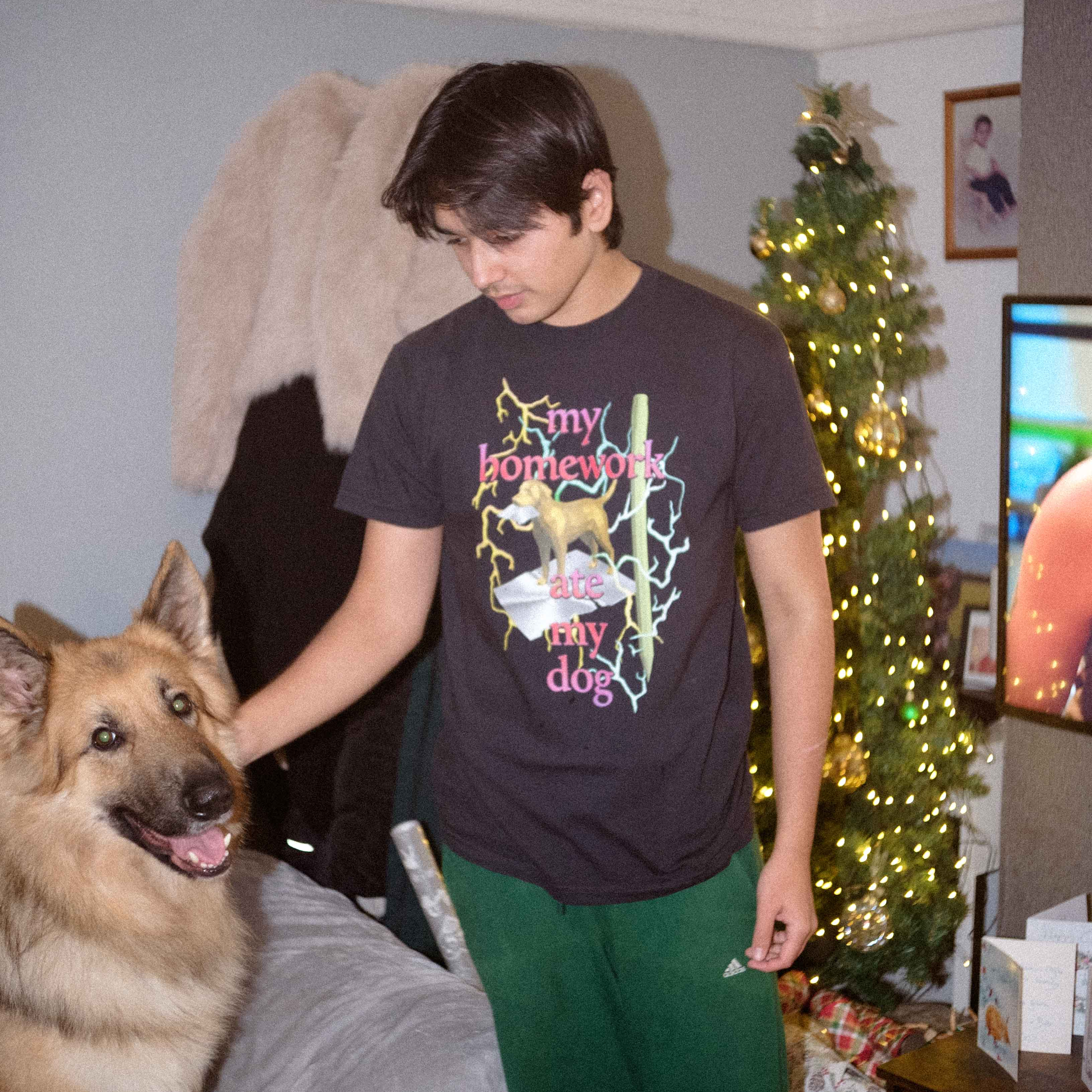 HOMEWORK ATE MY DOG TEE